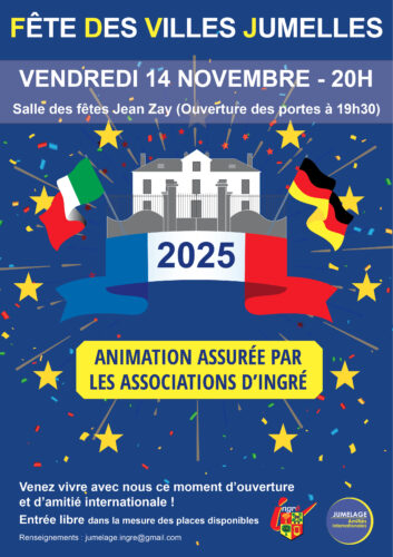 Soirée jumelage Ingré 2025